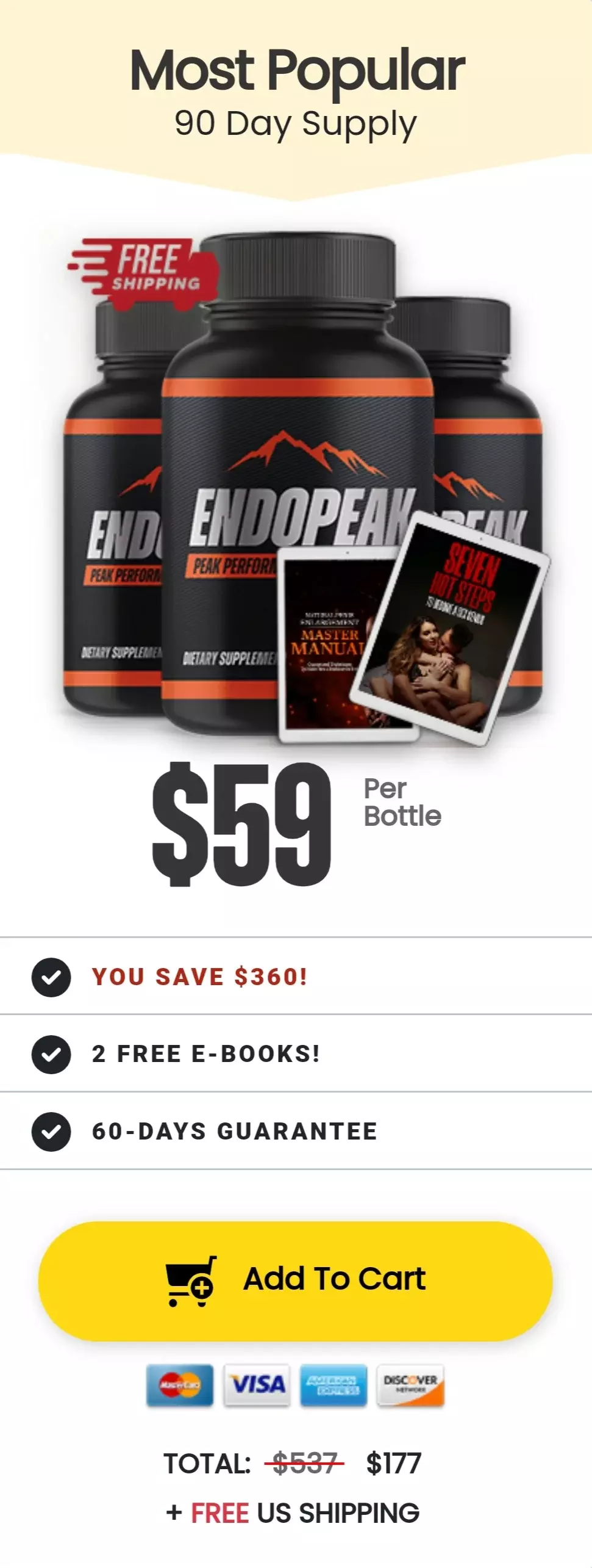 ErosPower™ 3 bottles pricing